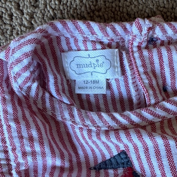 Mud Pie Red and Blue Sailboat Set - Picture 3 of 7